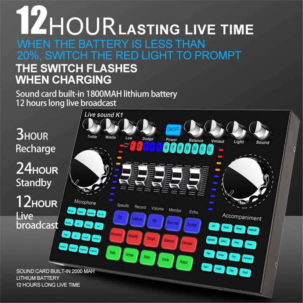 Audio And Music Mixer - Kartu Suara Langsung Portabel Kartu Suara