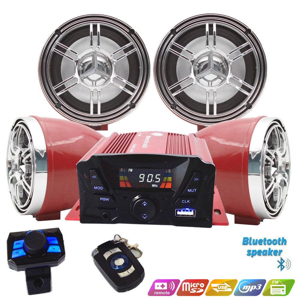 Audio Music Mp3 - 12V 4 Saluran UTV ATV Golf