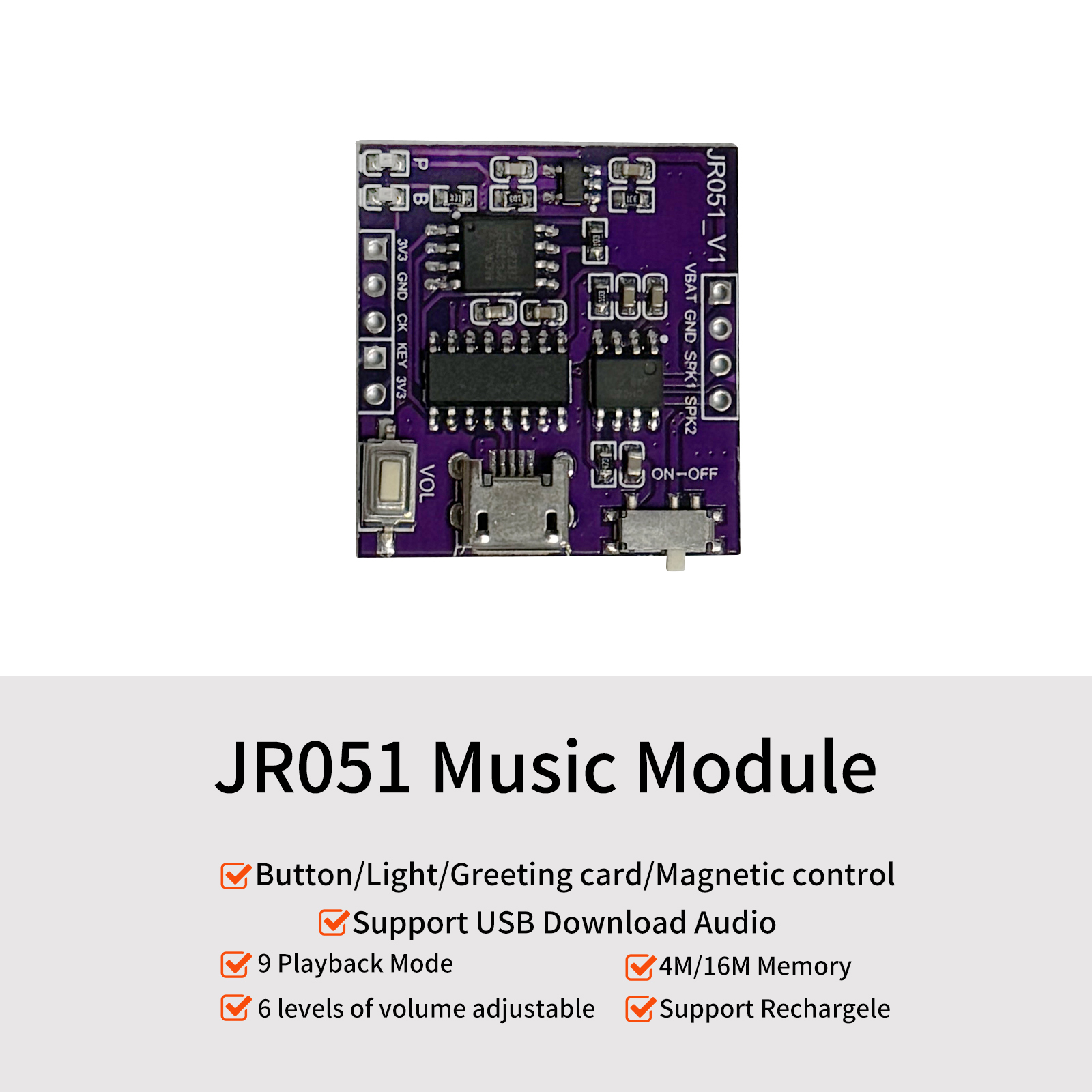 Audio Music Free Download - Modul Suara Musik USB penguat 3W