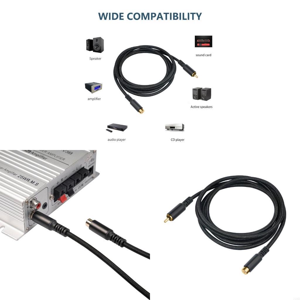 Enhance Audio Music Quality - Kabel Ekstensi Musik J1HD untuk Subwoofer,