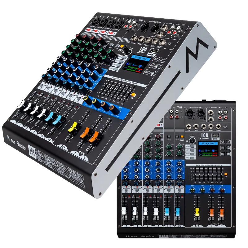 Audio And Music Mixer - GAX-HLM80 Green Audio Mixer Audio 8-kanal