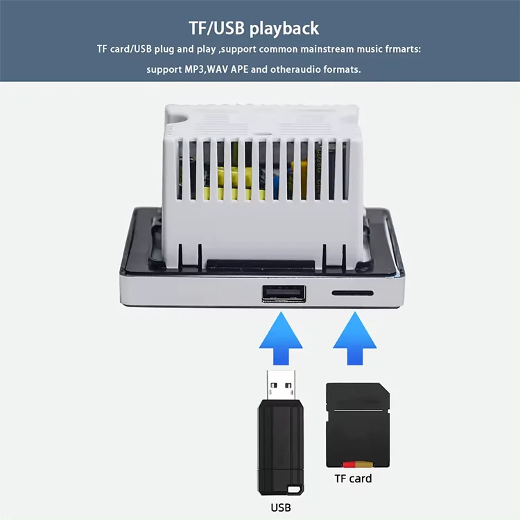 Amplifier Dinding Bluetooth ru - Audio Music Background Free ulasan dan harga