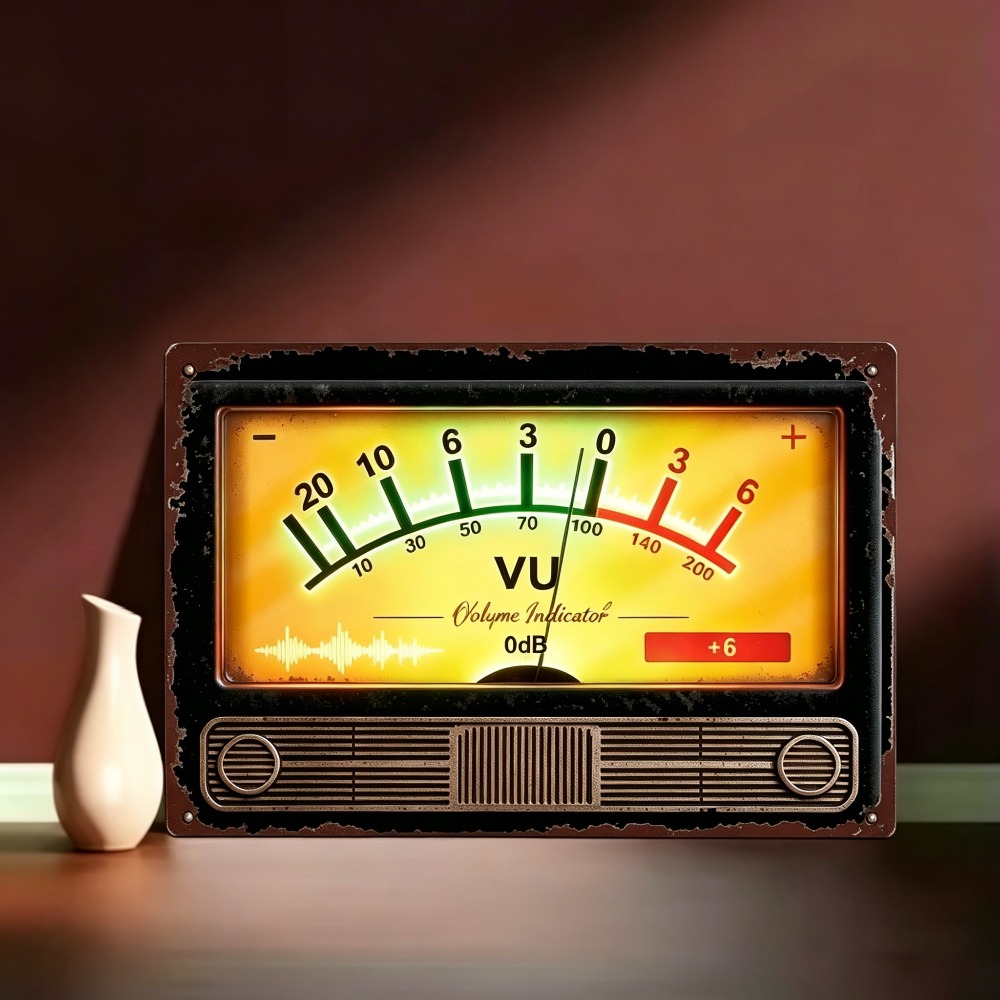 Indikator volume VU retro deng - Audio Music Logo ulasan dan harga