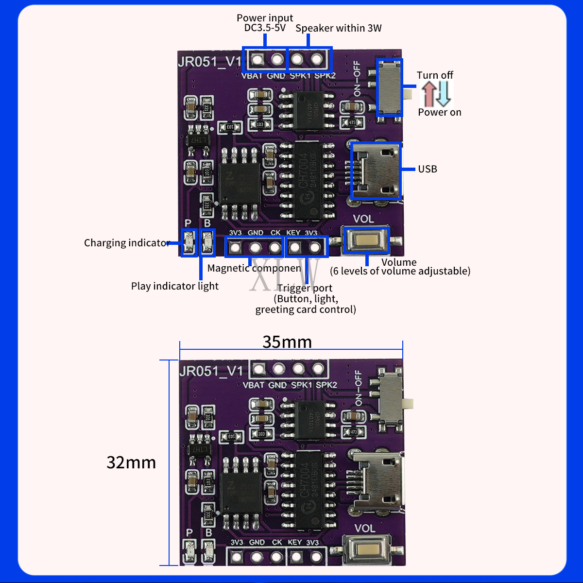 Modul Suara Musik USB penguat  - Audio Music Free Download ulasan dan harga