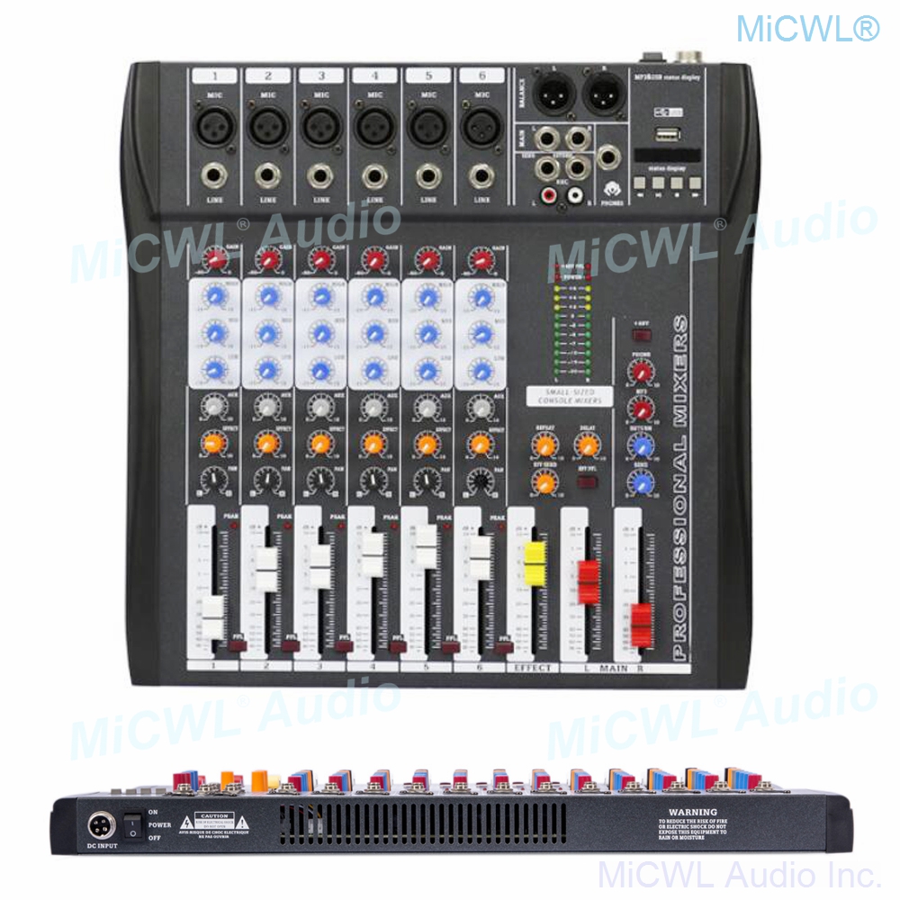 Mixer Audio MiCWL 6 Channel Bl - Audio And Music Mixer ulasan dan harga