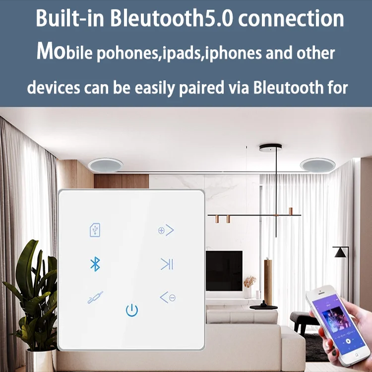 Amplifier Dinding Bluetooth, p - Audio Music Background Free ulasan dan harga