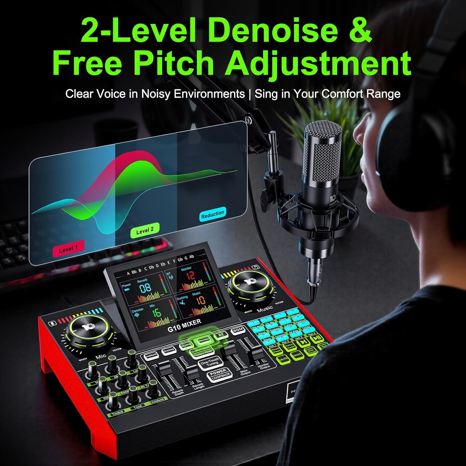 Tenlamp G10 Antarmuka Audio St - Audio And Music Mixer ulasan dan harga