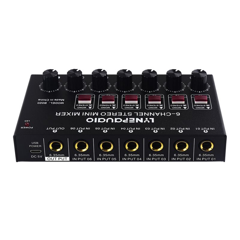Mixer Audio Stereo 6 Saluran K - Audio And Music Mixer ulasan dan harga
