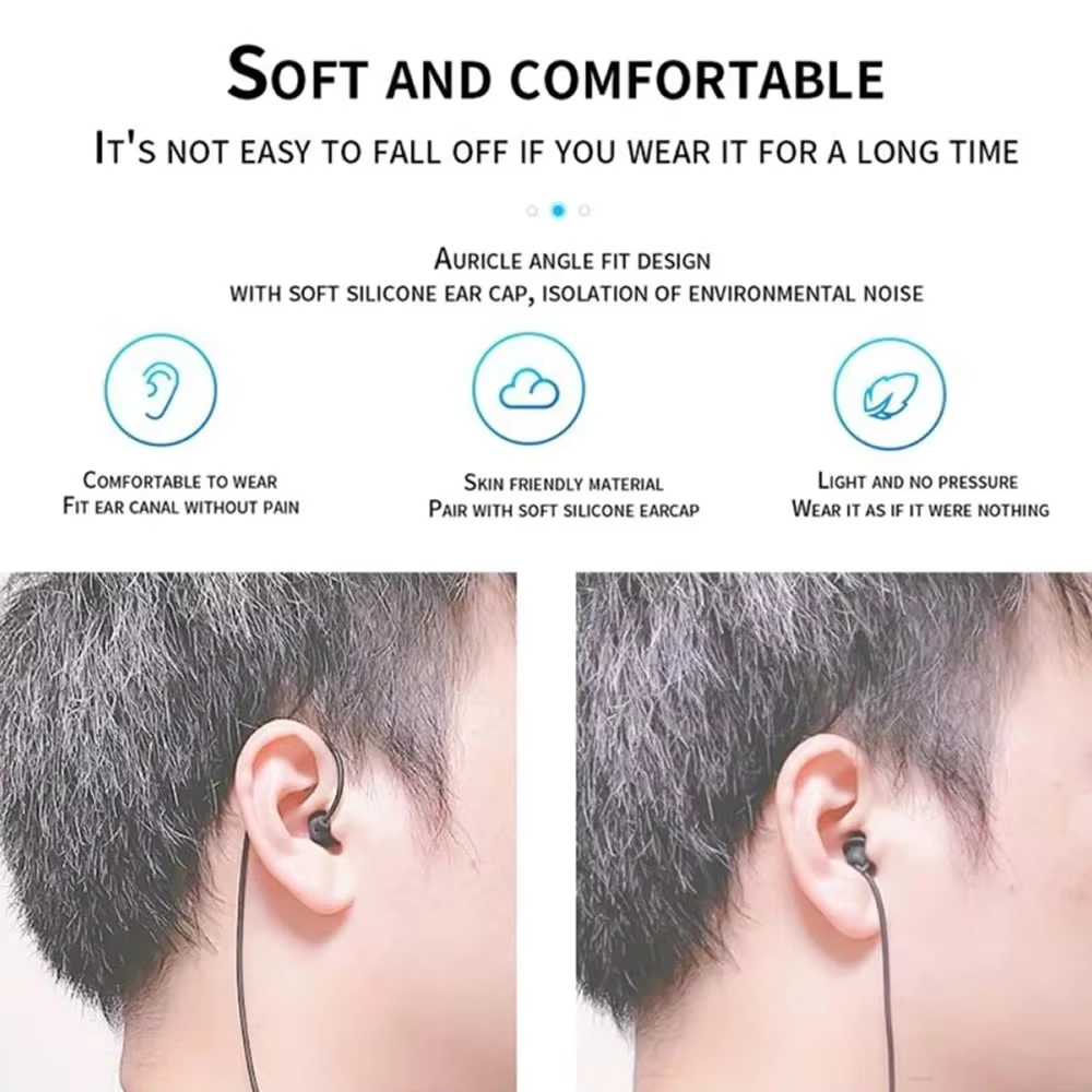 Headphone berkabel pendek 3.5m - Audio Music Mp3 ulasan dan harga