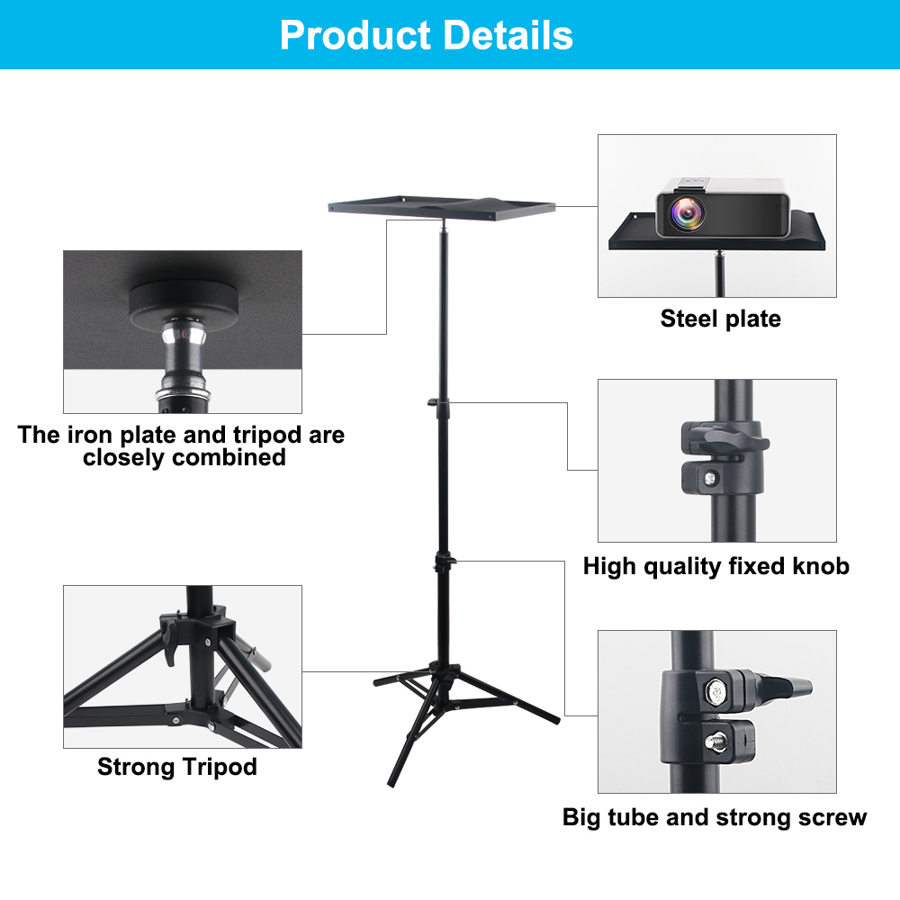Proyektor Laptop portabel Univ - Speaker Stand Tripod ulasan dan harga