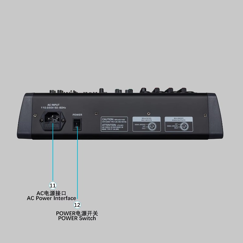 GAX-HLM80 Green Audio Mixer Au - Audio And Music Mixer ulasan dan harga