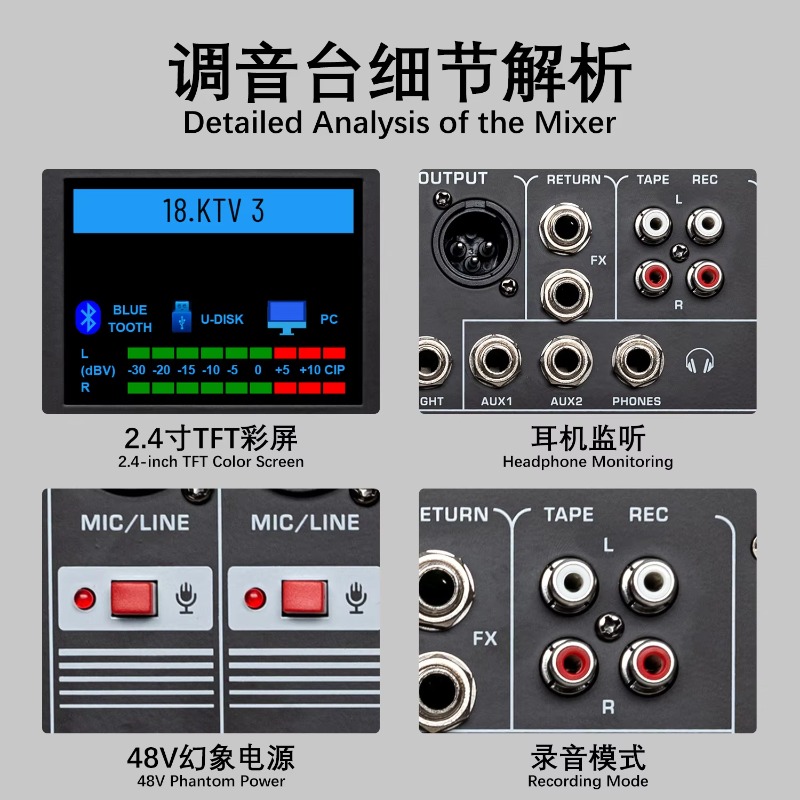 GAX-HLM80 Green Audio Mixer Au - Audio And Music Mixer ulasan dan harga